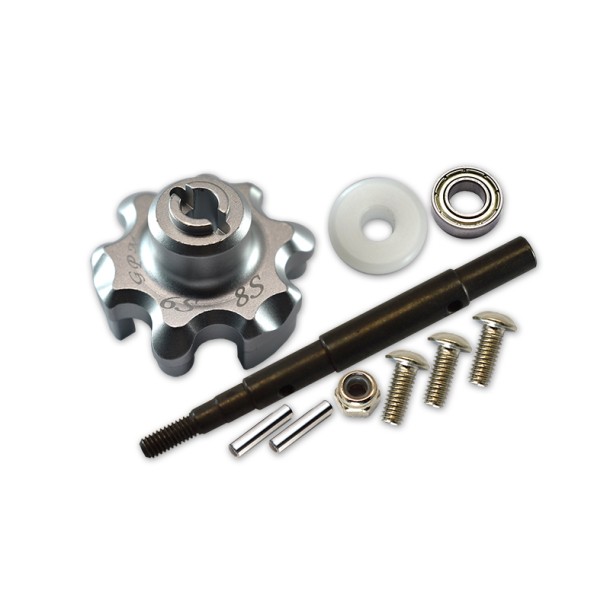 ALUMINUM TRASMISSION CUSH DRIVE HOUSING WITH DRIVE INPUT SHAFT--TXM8035S