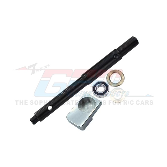 MEDIUM CARBON STEEL CUSH DRIVE INPUT SHAFT+ALUMINUM 7075-T6 MOUNT+BEARING SET--TXM8035/TR