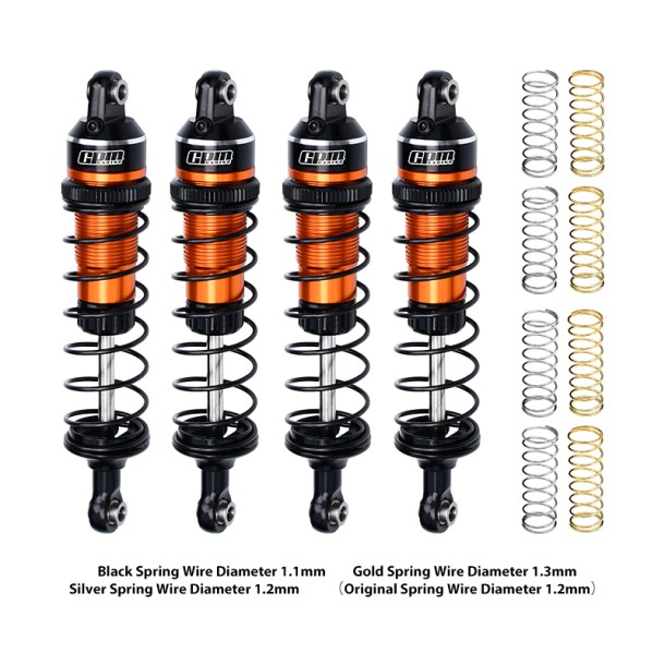 ALLOY FRONT AND REAR ADJUSTABLE SPRING SHOCK 87MM FOR TRAXXAS MINI MAXX