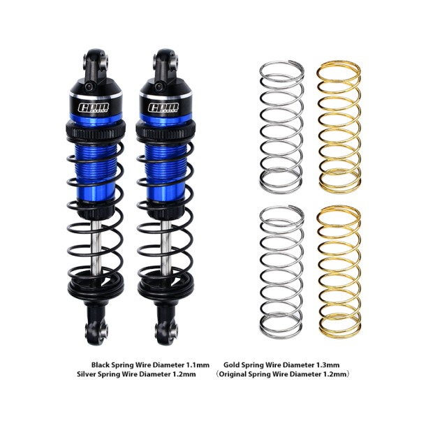 ALLOY FRONT/REAR ADJUSTABLE SPRING SHOCK 87MM FOR TRAXXAS MINI MAXX