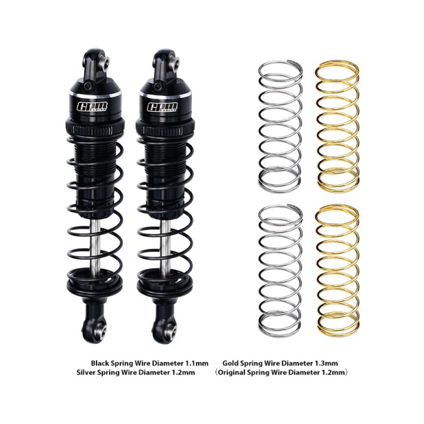 ALLOY FRONT/REAR ADJUSTABLE SPRING SHOCK 87MM FOR TRAXXAS MINI MAXX