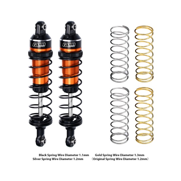 ALLOY FRONT/REAR ADJUSTABLE SPRING SHOCK 87MM FOR TRAXXAS MINI MAXX