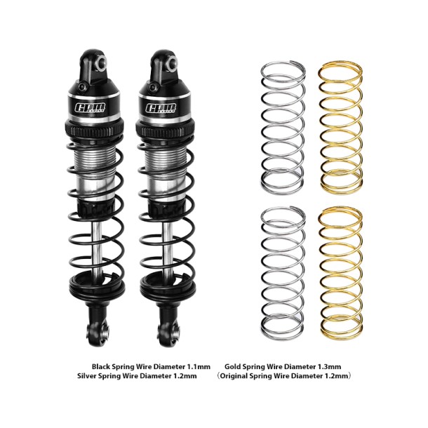 ALLOY FRONT/REAR ADJUSTABLE SPRING SHOCK 87MM FOR TRAXXAS MINI MAXX