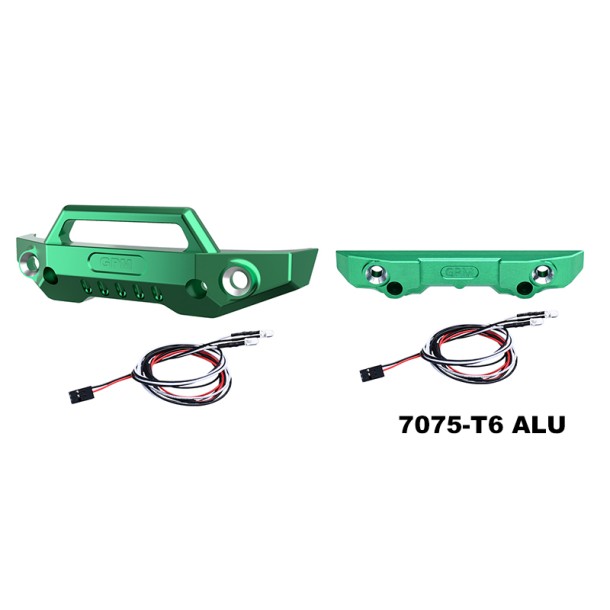 7075 ALLOY FRONT BUMPER & REAR BUMPER (WITH LED LIGHTS) FOR TRAXXAS MINI MAXX 