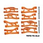 7075 ALLOY FRONT UPPER & LOWER + REAR UPPER & LOWER SUSPENSION ARMS FOR TRAXXAS MINI MAXX