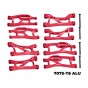 7075 ALLOY FRONT UPPER & LOWER + REAR UPPER & LOWER SUSPENSION ARMS FOR TRAXXAS MINI MAXX