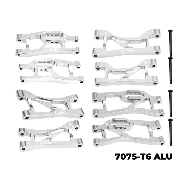 7075 ALLOY FRONT UPPER & LOWER + REAR UPPER & LOWER SUSPENSION ARMS FOR TRAXXAS MINI MAXX