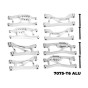 7075 ALLOY FRONT UPPER & LOWER + REAR UPPER & LOWER SUSPENSION ARMS FOR TRAXXAS MINI MAXX