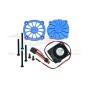 ALUMINUM MOTOR HEATSINK WITH COOLING FAN--UDR018FAN