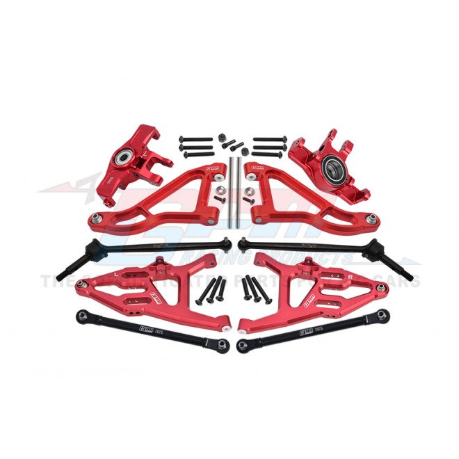 ALUMINUM F UPPER&LOWER ARMS+KNUCKLE ARMS+HARDEN STEEL CVD+SST TURNBUCKLE--UDR1000