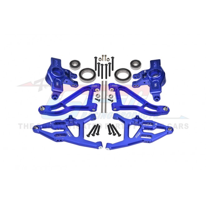 7075 ALLOY FRONT KNUCKLE ARMS（LARGER INNER BEARINGS）+ 6061 ALLOY FRONT UPPER & LOWER SUSPENSION ARMS SET--UDR2154A55N