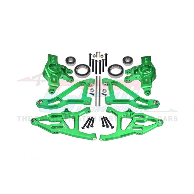 7075 ALLOY FRONT KNUCKLE ARMS（LARGER INNER BEARINGS）+ 6061 ALLOY FRONT UPPER & LOWER SUSPENSION ARMS SET--UDR2154A55N