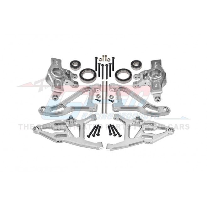 7075 ALLOY FRONT KNUCKLE ARMS（LARGER INNER BEARINGS）+ 6061 ALLOY FRONT UPPER & LOWER SUSPENSION ARMS SET--UDR2154A55N