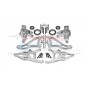 7075 ALLOY FRONT KNUCKLE ARMS（LARGER INNER BEARINGS）+ 6061 ALLOY FRONT UPPER & LOWER SUSPENSION ARMS SET--UDR2154A55N