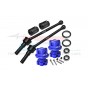 4140 CARBON STEEL FRONT/REAR CVD SHAFT (88MM) WITH 7075 ALLOY WHEEL LOCK & HEX CLAW--TS088F/RS