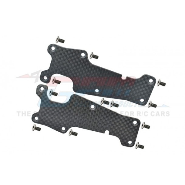 CARBON FIBRE DUST-PROOF PROTECTION PLATE FOR FRONT SUSPENSION ARM - 14PC SET--GSLE055A