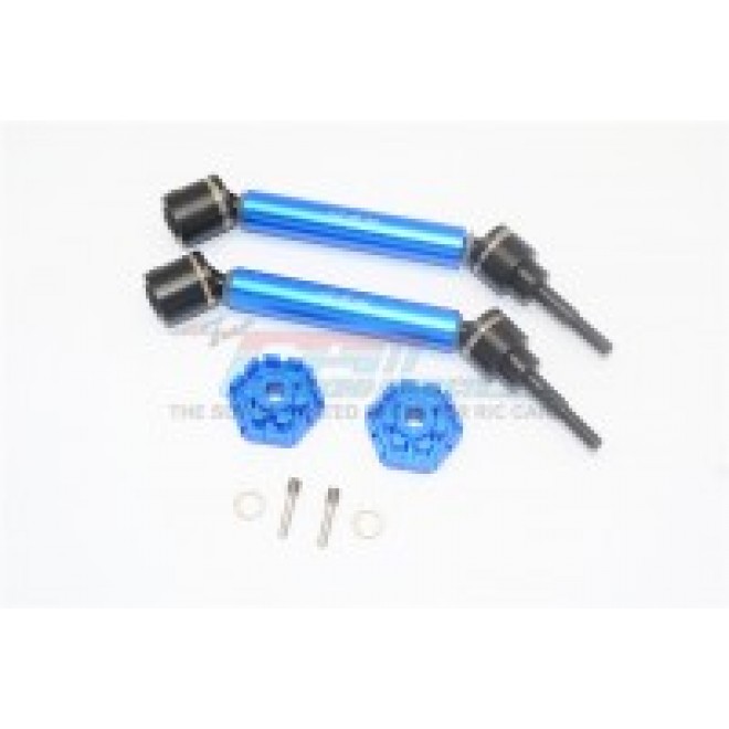 HARDEN STEEL+ALUMINUM FRONT/REAR ADJUSTABLE CVD DRIVE SHAFT+HEX ADAPTER--TXMS123HEX