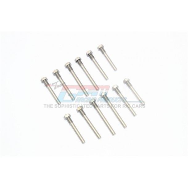 STAINLESS STEEL FRONT+REAR SUSPENSION SCREW PIN--TXMSACC/12