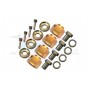 BRASS WHEEL HEX ADAPTERS 9MM -20PC SET--TRX4010X/9M