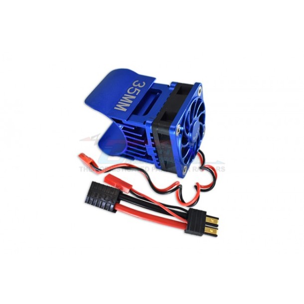 ALUMINUM 35MM MOTOR HEATSINK WITH COOLING FAN--TRX4018FAN