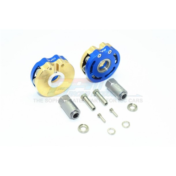 BRASS PENDULUM WHEEL KNUCKLE AXLE WEIGHT WITH ALLOY LID + 23MM HEX ADAPTER--TRX4023DX