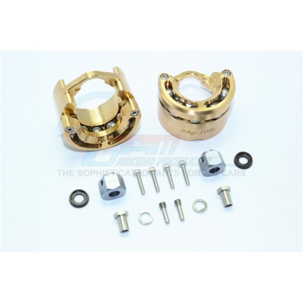 BRASS PENDULUM WHEEL KNUCKLE AXLE WEIGHT + 9MM HEX ADAPTERT--TRX4023X