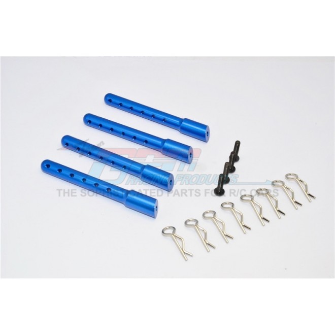 ALUMINIUM FRONT+REAR BODY POST WITH CLIPS - 1SET--GM201FR