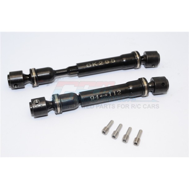 HARDEN STEEL UNIVERSAL CENTER SHAFT (94MM-112MM FOR 295MM WHEELBASE) - 1PR SET--CK295S