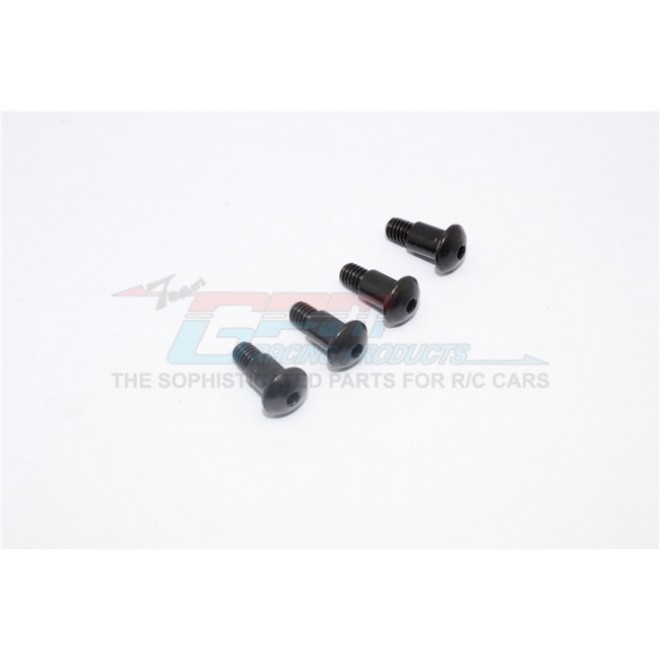 STEEL KING PIN (5MMX6.2MMXM4) - 4PCS  (FOR GF01 / TA01 / TA02 / TA03 / TL01)--GF004SB