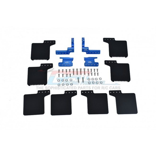 SCALE ACCESSORIES: MUD FLAP FOR SCX0 III JEEP -50PC SET--SCX3ZSP10