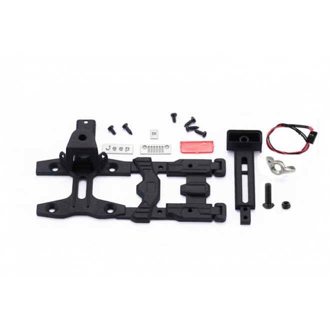 SCALE ACCESSORIES:SPARE TIRE SUPPORT MOUNT+HIGH TAILLIGHT FOR SCX10 III JEEP--SCX3ZSP15