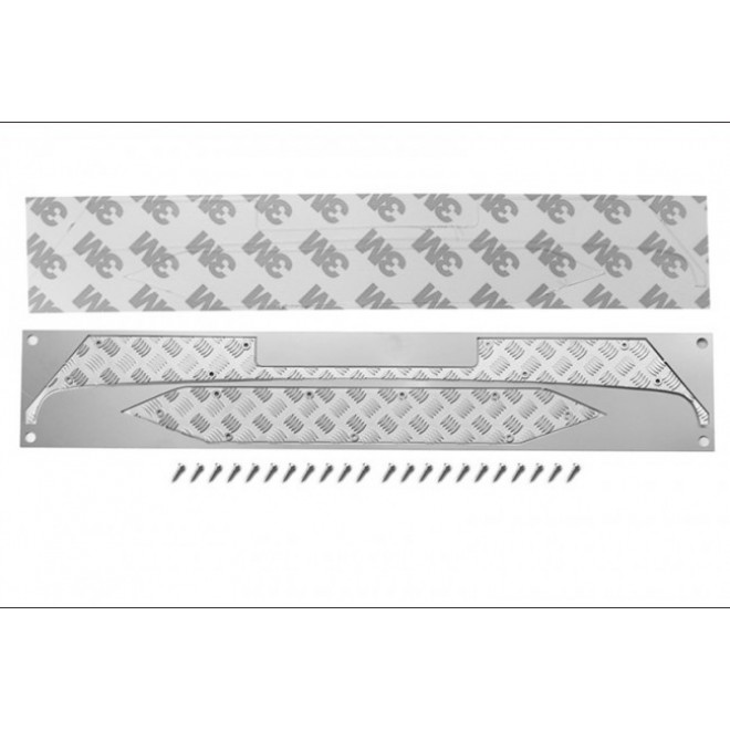 SCALE ACCESSORIES:STAINLESS STEEL SLIP PROOF TREAD FOR SCX10 III JEEP FRONT& REAR BUMPER-24PC SET--SCX3ZSP5