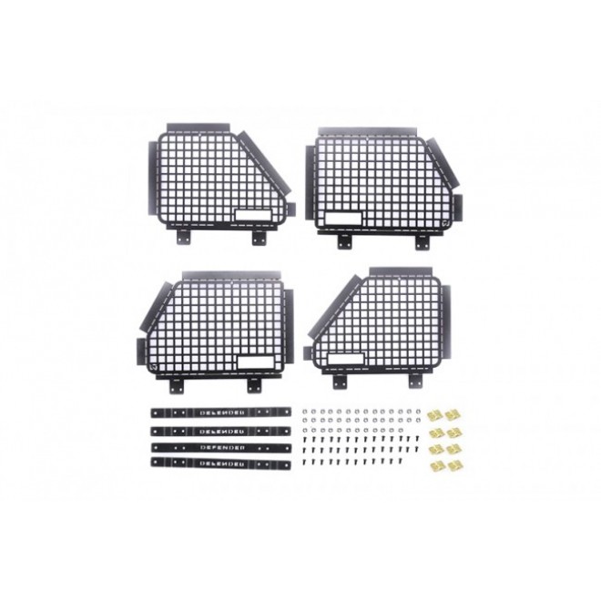 SCALE ACCESSORIES: FRONT SIDE FOLDING WINDOW GUARDS FOR TRX-4 DEFENDER/D90/D110-88PC SET--TRX4ZSP47