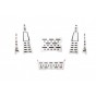 SCALE ACCESSORIES: STAINLESS STEEL SLIP PROOF TREAD FOR TRX4 DEFENDER -62PC SET--TRX4ZSP55