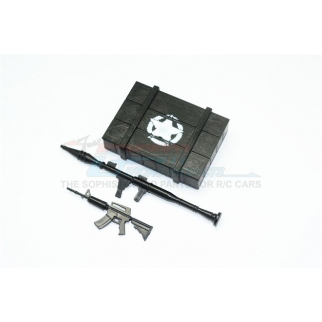 SCALE ACCESSORIES: WEAPON BOX+WEAPON FOR CRAWLERS (A) -3PC SET--ZSP023