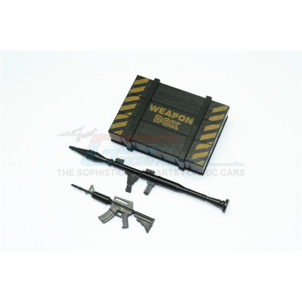 SCALE ACCESSORIES: WEAPON BOX+WEAPON FOR CRAWLERS (B) -3PC SET--ZSP024