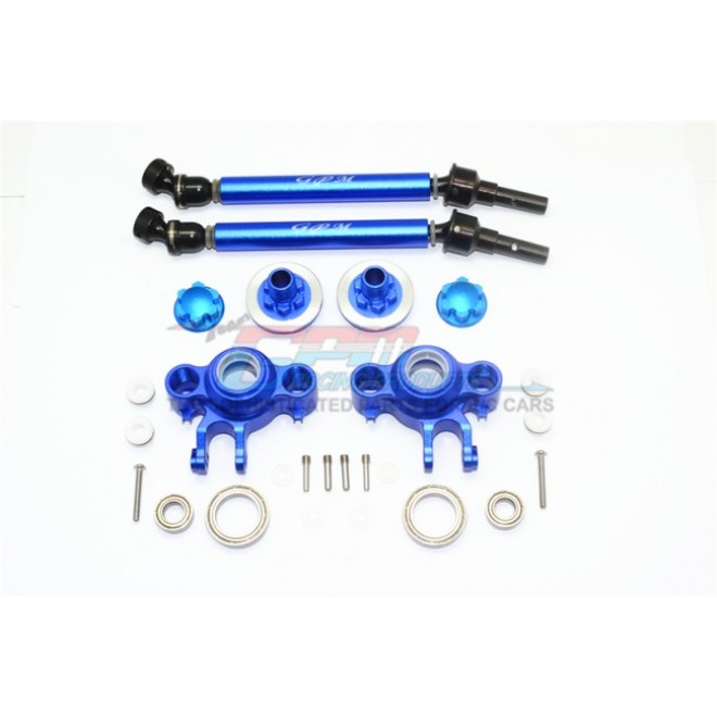 ALUMINUM UPGRADE SET (CVD, FRONT/REAR KNUCKLE ARMS, WHEEL HEX CLAW+WHEEL LOCK) -26PC SET--ER100