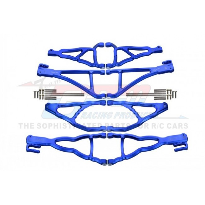 ALUMINIUM FRONT+REAR UPPER & LOWER SUSPENSION ARM (FOR E-REVO 560871, REVO, SUMMIT)--ER4567