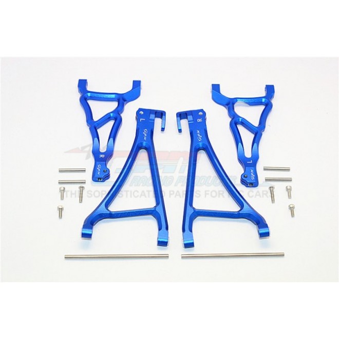 ALUMINIUM FRONT UPPER & LOWER SUSPENSION ARM - 4PCS SET (FOR E-REVO 560871, REVO, SUMMIT)--ER5455