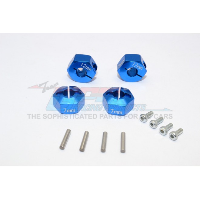 ALUMINIUM HEX ADAPTER (12MMX7MM) - 4PCS SET--MF010/12X7MM