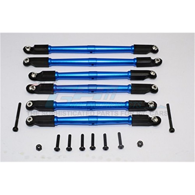 ALUMINIUM FRONT & REAR LINK PARTS - 6PCS SET--RR014FR