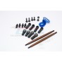 SPRING STEEL MODIFIED ANTI-THREAD  STEERING TIE ROD WITH SERVO SAVER (P3)  - 1SET--DT3160STM