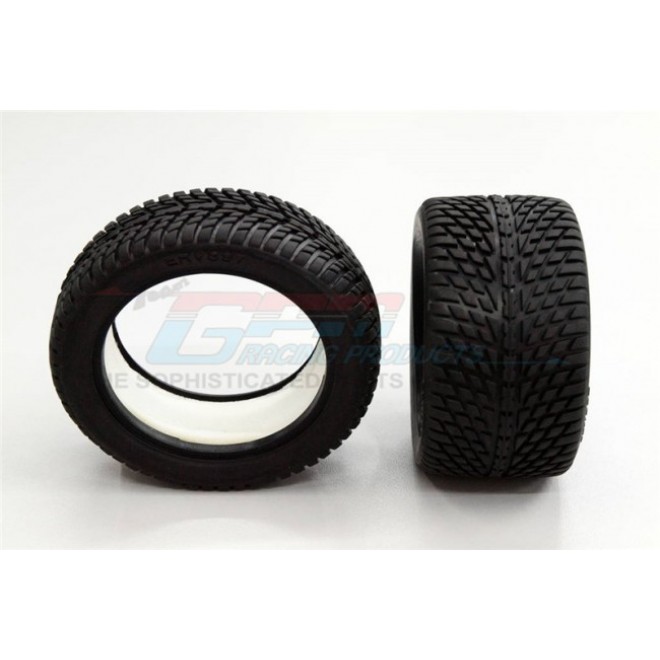 FRONT/REAR RUBBER RADIAL TIRE WITH  INSERT (40G) (ONROAD ARROW PATTERN) - 1PR  GPM OPTIONAL--ERV897F/R40G