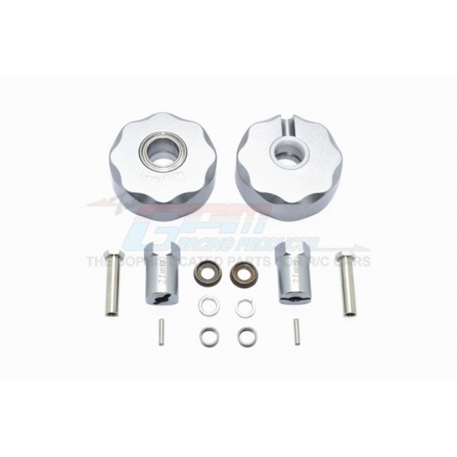 ALUMINUM PENDULUM WHEEL KNUCKLE AXLE WEIGHT + 21MM HEX ADAPTER -14PC SET--SCX023A