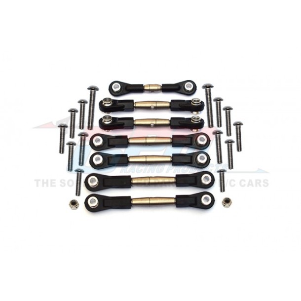 SPRING STEEL TURNBUCKLE WITH PLASTIC  ENDS  - 7PCS SET--TT2B160P