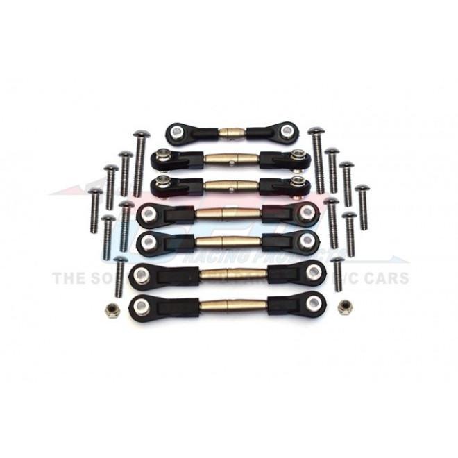 SPRING STEEL TURNBUCKLE WITH PLASTIC  ENDS  - 7PCS SET--TT2B160P