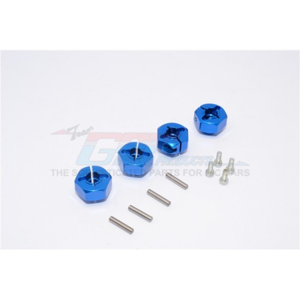 ALLOY HEX ADAPTORS (12MM) - 4PCS SET--WR010