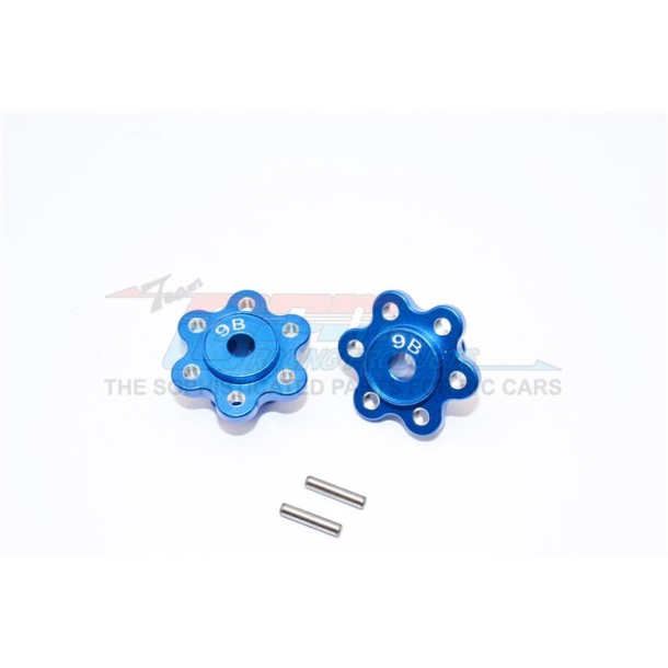 ALUMINIUM 2.2 WHEEL HUB ADAPTERS  (9MM THICKNESS)ECONOMY VERSION  - 1PR SET--YT009B