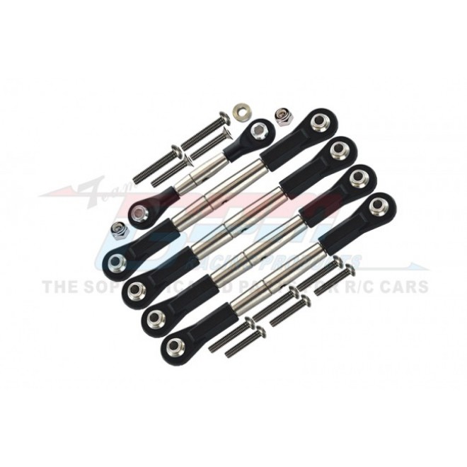 SPRING STEEL COMPLETED ANTI-THREAD  TIE ROD WITH BLACK PLASTIC ENDS  - 5PCS SET--YT160P