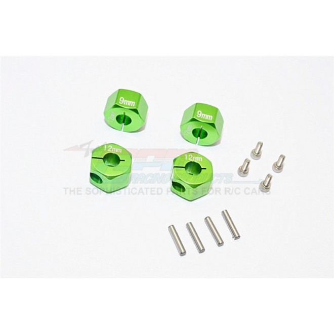 ALUMINIUM WHEEL HEX (12MM X 9MM) - 4PCS SET--KXS010/1294